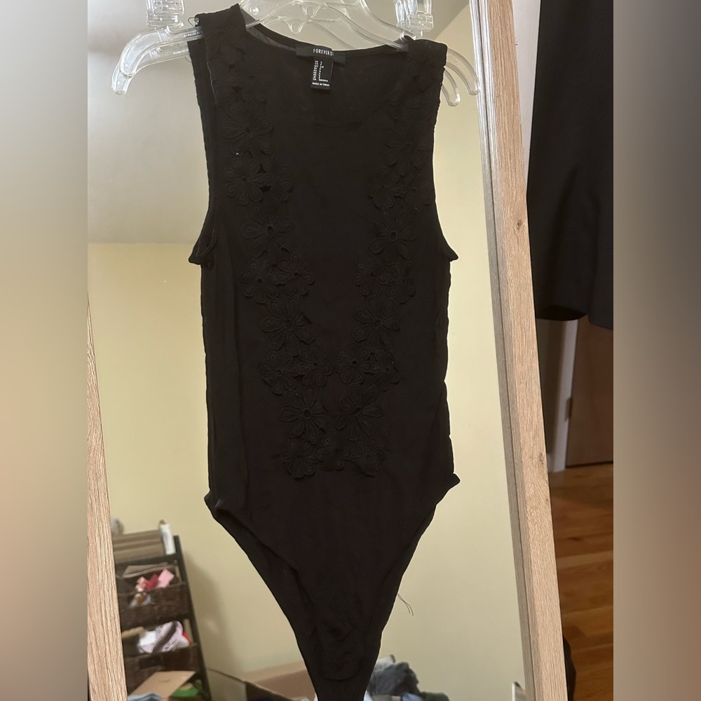 see through forever 21 Bodysuit